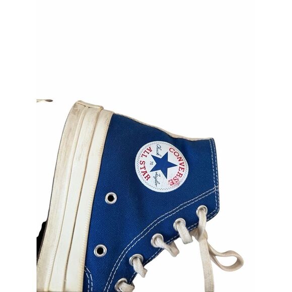 Converse Comme Des Garsons Play x Chuck 70 High Blue Quartz Men 5 Women 7 - Picture 9 of 10